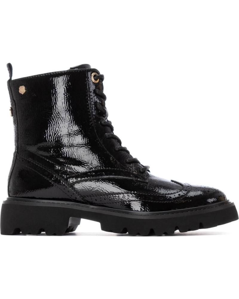 CARMELA BOTTINE MILITAIRE 162593 NOIR VERNI POUR FEMME NEGRO