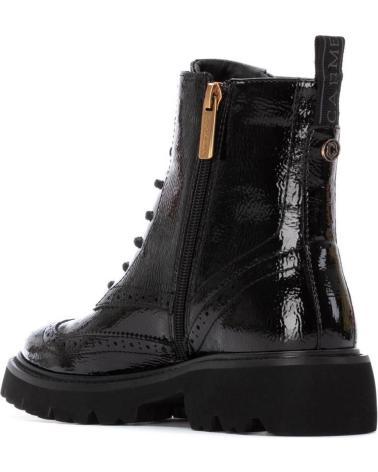 CARMELA BOTTINE MILITAIRE 162593 NOIR VERNI POUR FEMME NEGRO