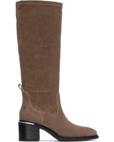 BOTTE HAUTE À TALON CARMELA 162646 COULEUR TAUPE TAUPE