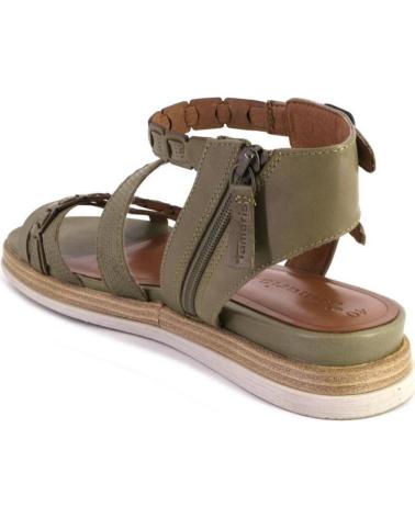 SANDALIAS TAMARIS 28210 DE PIEL VERDE VERDE