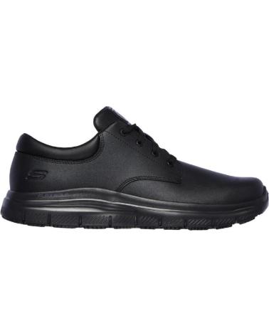 SKECHERS 77513EC SCHWARZE FREIZEIT-SNEAKER AUS LEDER NEGRO