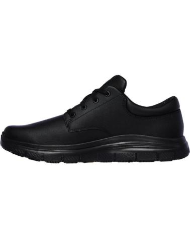 SKECHERS 77513EC SCHWARZE FREIZEIT-SNEAKER AUS LEDER NEGRO