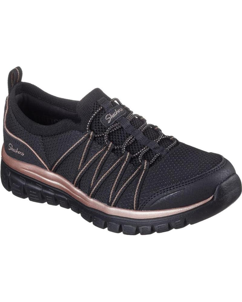 SKECHERS 100888 SCHWARZ UND GOLD NEGRO Y ORO