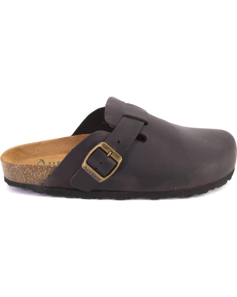 AUTENTI 355SPRINTER BROWN LEATHER CLOGS MULES MARRON