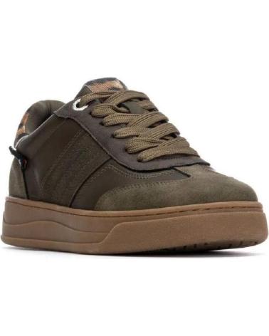 REFRESH SNEAKER 172954 KHAKI MIT ANIMAL-PRINT-DETAIL KAKI