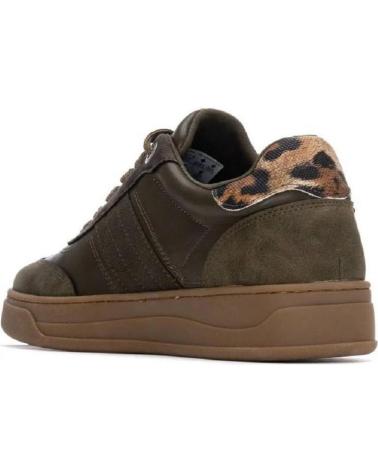 REFRESH SNEAKER 172954 KHAKI MIT ANIMAL-PRINT-DETAIL KAKI