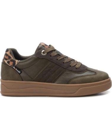 REFRESH SNEAKER 172954 KHAKI MIT ANIMAL-PRINT-DETAIL KAKI