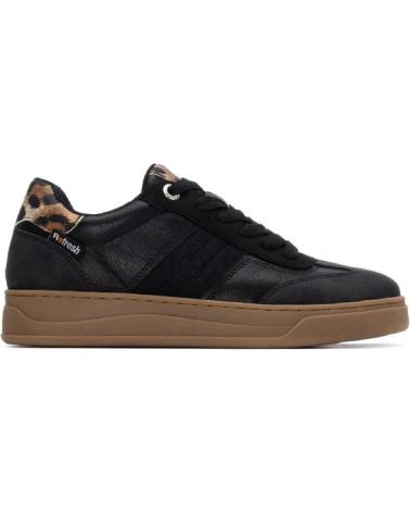 SNEAKERS REFRESH 172954 NERO CON DETTAGLIO STAMPA ANIMALIER NEGRO