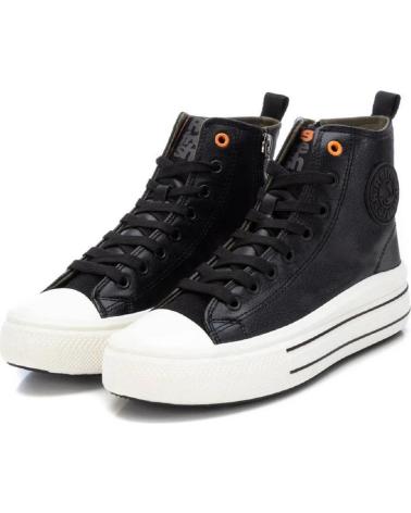 REFRESH 170934 STIVALETTO SNEAKER NERO CON ZEPPA NEGRO