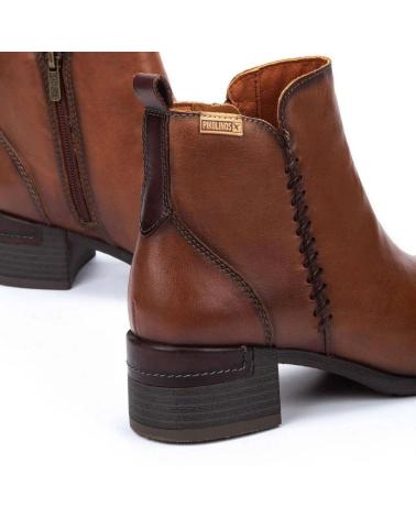 BOTINES PIKOLINOS 8950 DE PIEL COLOR CUERO CUERO