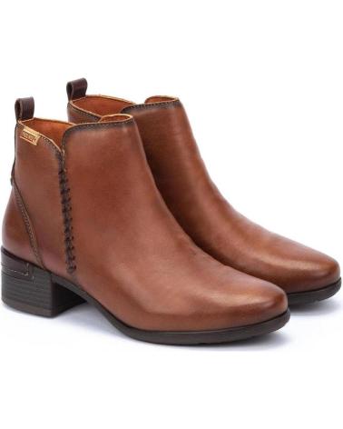 BOTINES PIKOLINOS 8950 DE PIEL COLOR CUERO CUERO