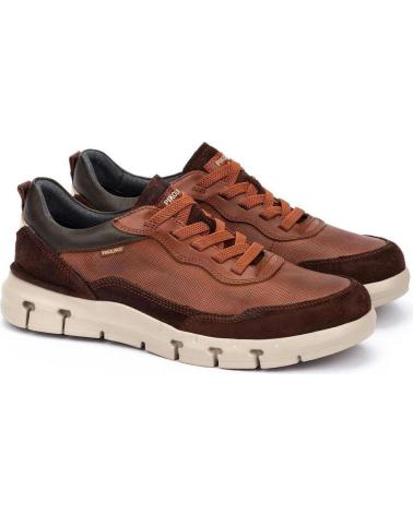 PIKOLINOS 4287C1 CASUAL-SNEAKER AUS LEDER IN COGNAC FÜR HERREN CUERO
