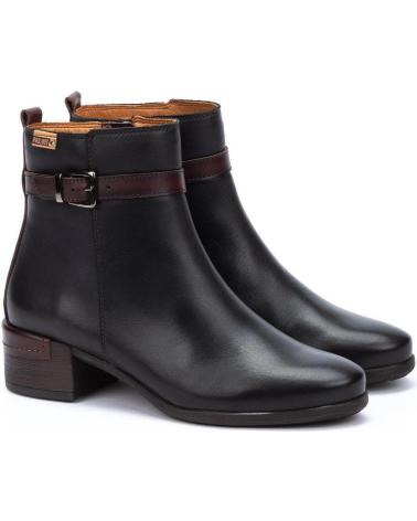 PIKOLINOS 8622 - BOTINES DE PIEL COLOR NEGRO NEGRO