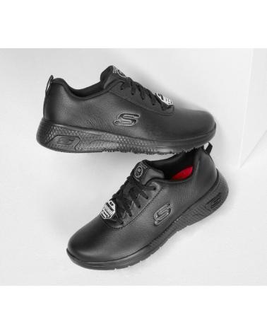 SKECHERS 108010C LEDER SCHWARZ NEGRO