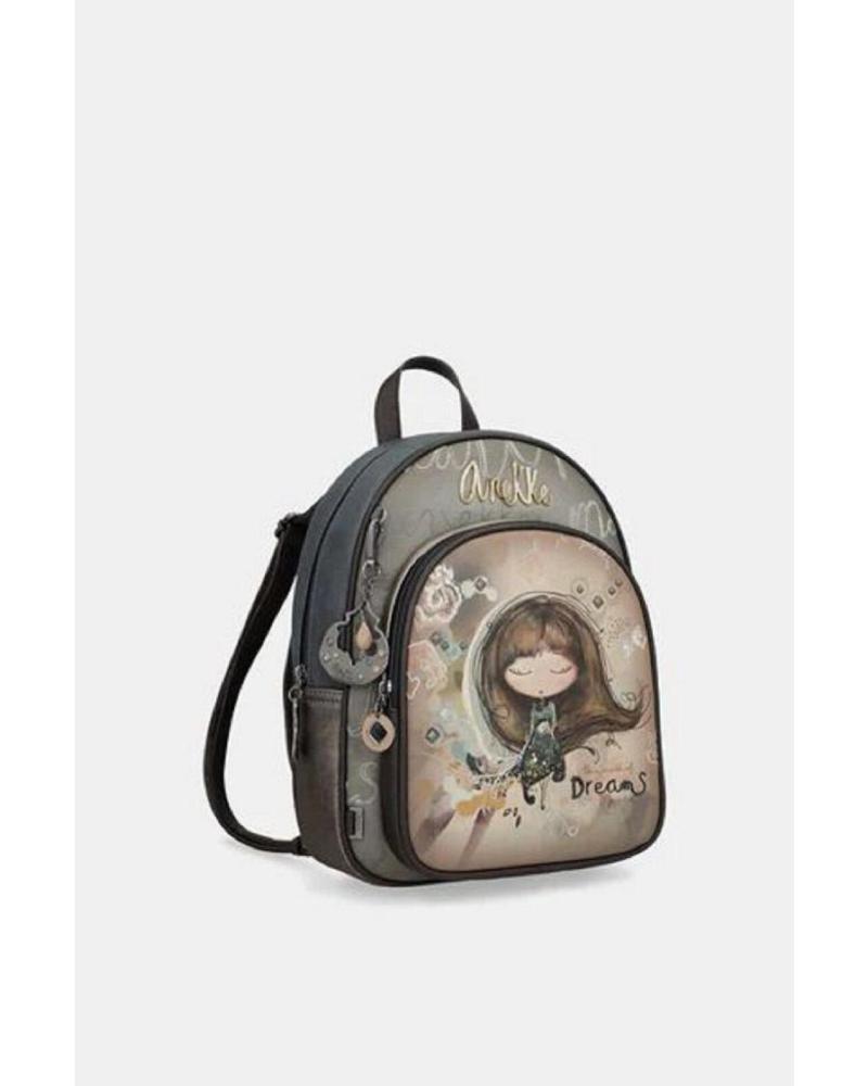 MOCHILA CASUAL ANEKKE 41705-197 COR TAUPE TAUPE