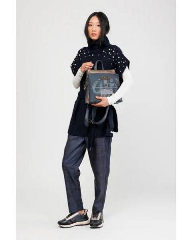 MALA MOCHILA ANEKKE 41855-233 PRETA DESIGN URBANO NEGRO