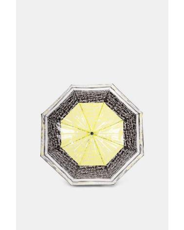GUARDA-CHUVA DOBRÁVEL ANEKKE 40483 ESTAMPA GRÁFICA PRETO E AMARELO NEGRO
