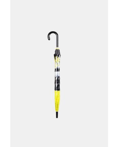 GUARDA-CHUVA DOBRÁVEL ANEKKE 40483 ESTAMPA GRÁFICA PRETO E AMARELO NEGRO