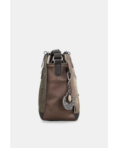 MALA A TIRACOLO ANEKKE 41703-184 TAUPE COM ESTAMPADO DETALHADO TAUPE