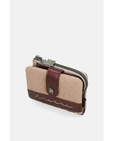 PORTEFEUILLE ANEKKE 41779-910 BEIGE AVEC COMPARTIMENTS ET DESIGN ETHNIQUE BEIGE