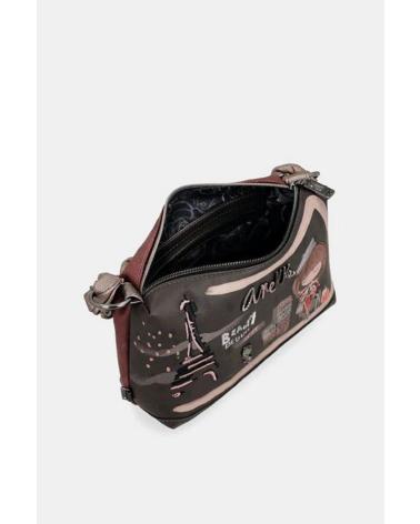 SAC BANDOULIÈRE ANEKKE NOIR AVEC POIGNÉE TRESSÉE RÉF. 41803-478 NEGRO