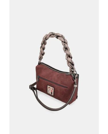 SAC BANDOULIÈRE ANEKKE NOIR AVEC POIGNÉE TRESSÉE RÉF. 41803-478 NEGRO