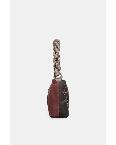 SAC BANDOULIÈRE ANEKKE NOIR AVEC POIGNÉE TRESSÉE RÉF. 41803-478 NEGRO