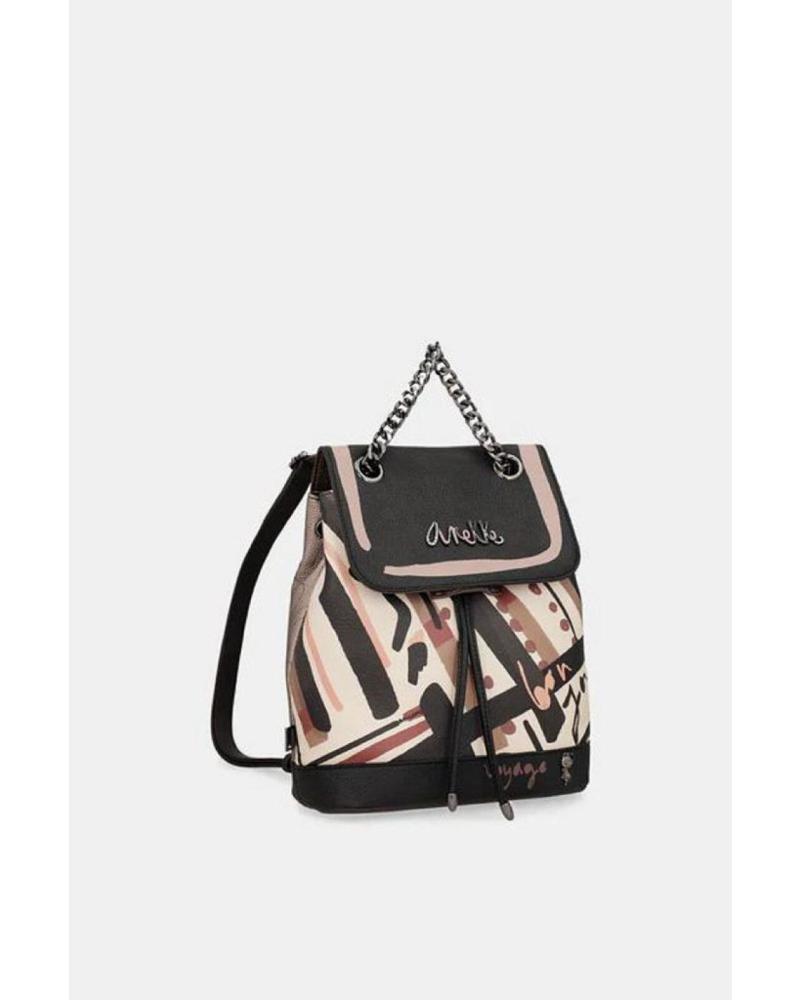 SAC À DOS CASUAL ANEKKE NUANCE NUDE AVEC IMPRIMÉ GÉOMÉTRIQUE RÉF. 41815-173 NUDE
