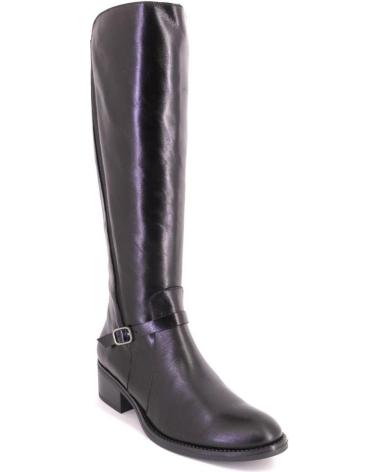 BOTAS ALTAS BARMINTON 15090 DE PIEL NEGRA NEGRO