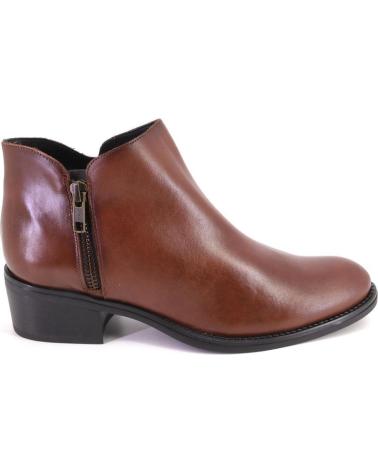 BOTTINES BARMINTON 13050 EN CUIR COULEUR CUIR CUERO