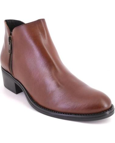 BOTTINES BARMINTON 13050 EN CUIR COULEUR CUIR CUERO
