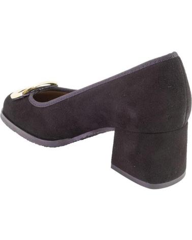 DUIT 1201 BLACK SUEDE HEELED PUMPS NEGRO
