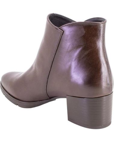 BOTINES BARMINTON 5105PONCHO DE PIEL MARRÓN CON CREMALLERA DORADA MARRON