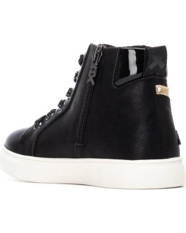 XTI ZAPATILLAS BOTA 151294 NEGRAS CON GLITTER Y DETALLES METALIZADOS NEGRO