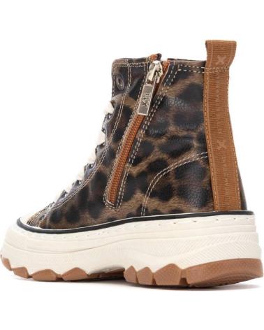 XTI SAPATILHAS BOTA PLATAFORMA MULHER 151321 ESTAMPADO LEOPARDO SOLA TRACK LEOPARDO
