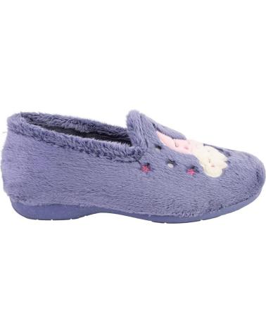 CABRERA 4503 BLUE HOUSE SLIPPERS WITH MOON AND STARS DESIGN AZUL