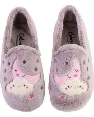 CABRERA 4503 TAUPE HOUSE SLIPPERS WITH MOON AND STARS DESIGN TAUPE