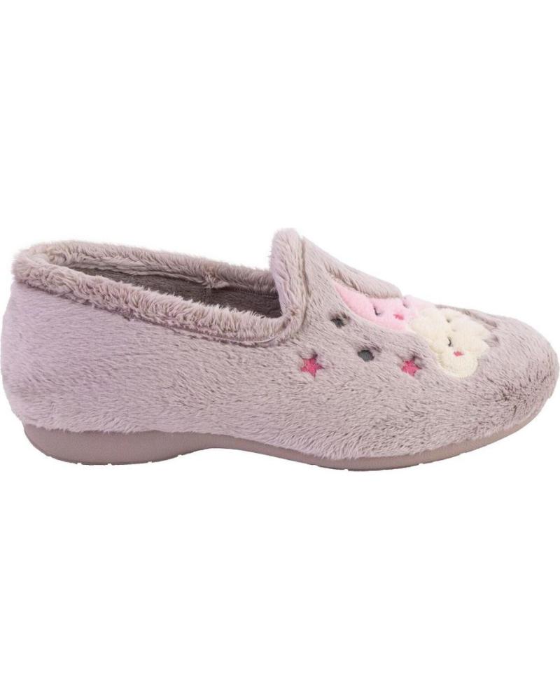 CABRERA 4503 TAUPE HOUSE SLIPPERS WITH MOON AND STARS DESIGN TAUPE