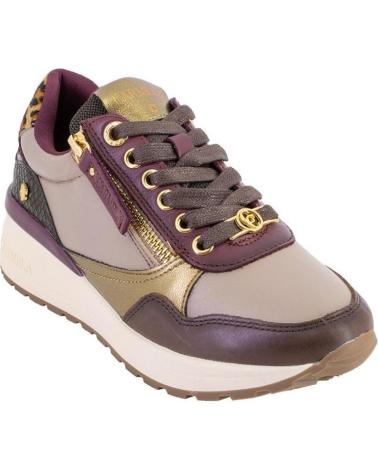SNEAKERS CASUAL CARMELA 162442 IN PELLE BORDEAUX BURDEOS