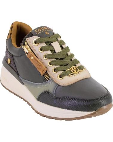 SNEAKERS CASUAL CARMELA 162442 IN PELLE KAKI KAKI