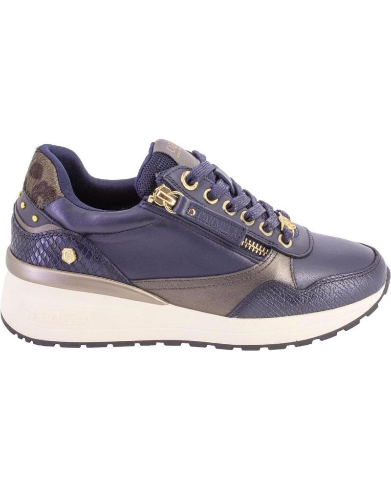 SNEAKERS CASUAL CARMELA 162442 IN PELLE BLU NAVY AZUL MARINO