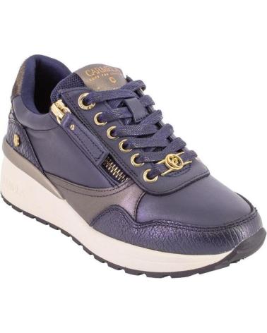 SNEAKERS CASUAL CARMELA 162442 IN PELLE BLU NAVY AZUL MARINO