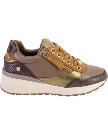 SNEAKERS CASUAL CARMELA 162442 PELLE MARRONE CON DETTAGLI A CONTRASTO MARRON