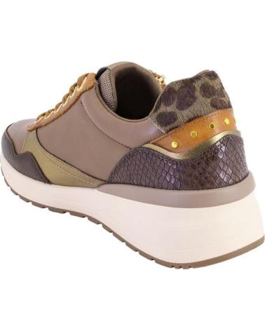 FREIZEIT-SNEAKER CARMELA 162442 LEDER BRAUN MIT KONTRASTDETAILS MARRON
