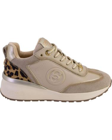 SNEAKERS CASUAL CARMELA 16441 PELLE BEIGE CON STAMPA ANIMALIER BEIGE