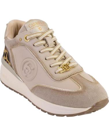 SNEAKERS CASUAL CARMELA 16441 PELLE BEIGE CON STAMPA ANIMALIER BEIGE