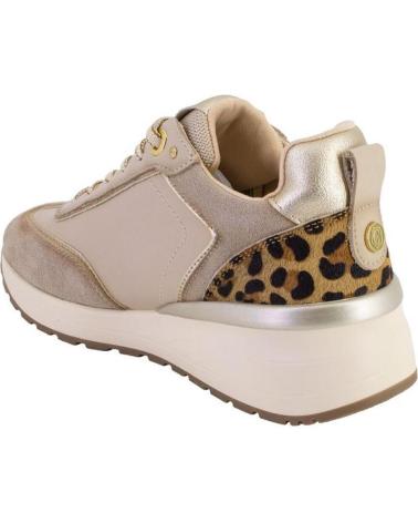 SNEAKERS CASUAL CARMELA 16441 PELLE BEIGE CON STAMPA ANIMALIER BEIGE