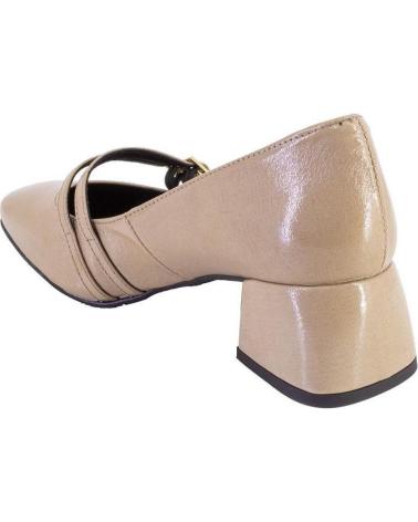 DANIELA VEGA 2734 LOW HEEL PUMPS WITH STRAPS AND BUCKLE TAUPE TAUPE