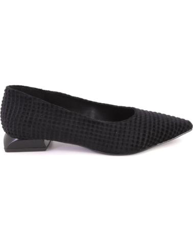 DANIELA VEGA 2654 BLACK KNITTED FLAT SHOE NEGRO