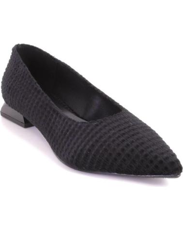 DANIELA VEGA 2654 BLACK KNITTED FLAT SHOE NEGRO